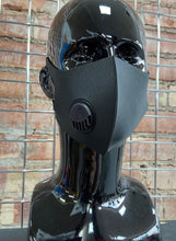 Load image into Gallery viewer, BLACK REUSABLE FASHION FACE MASK WITH VALVE
